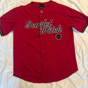 Scarlet Witch Red Baseball Jersey